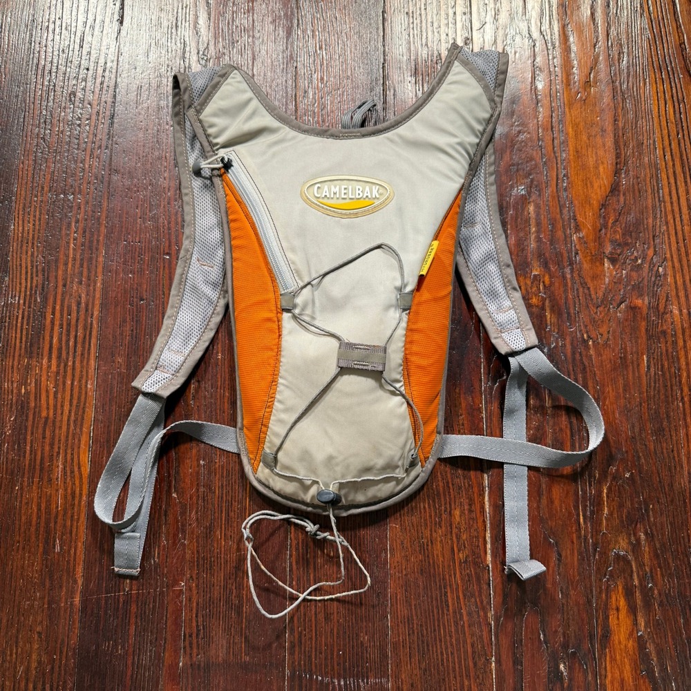 CamelBak HydroBak Hydration Pack Gray Orange Lightweight Cycling Vest Hiking